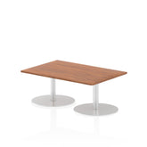 Dynamic Italia 1200 x 800mm Poseur Rectangular Table Walnut Top 475mm High Leg ITL0245 DD